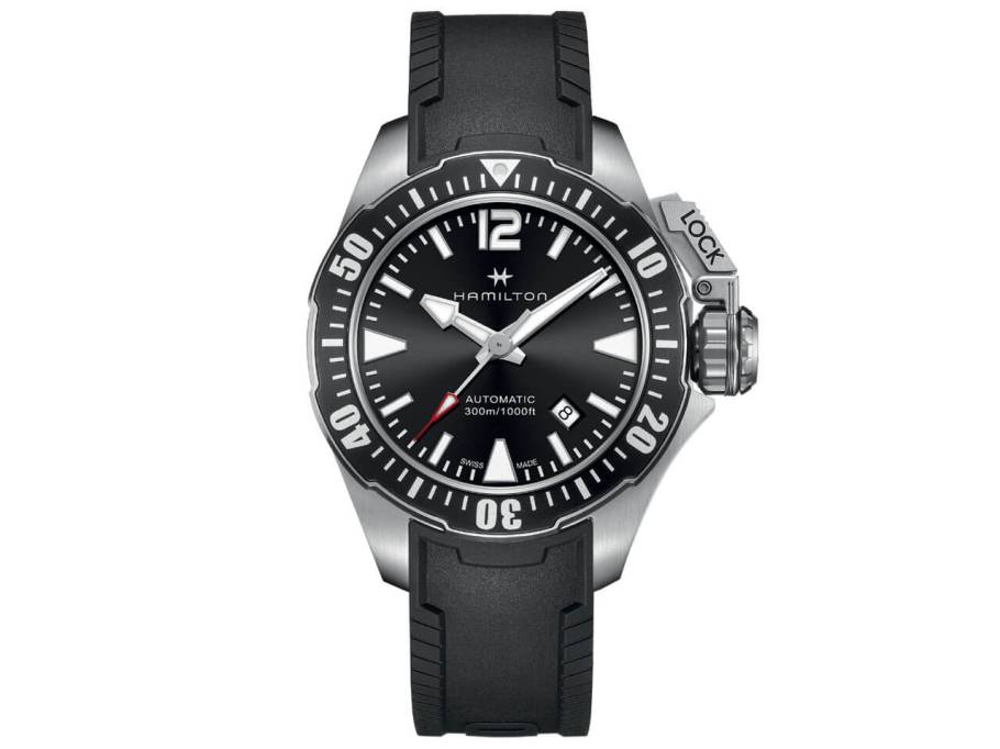 Hamilton Khaki Navy Frogman schwarz