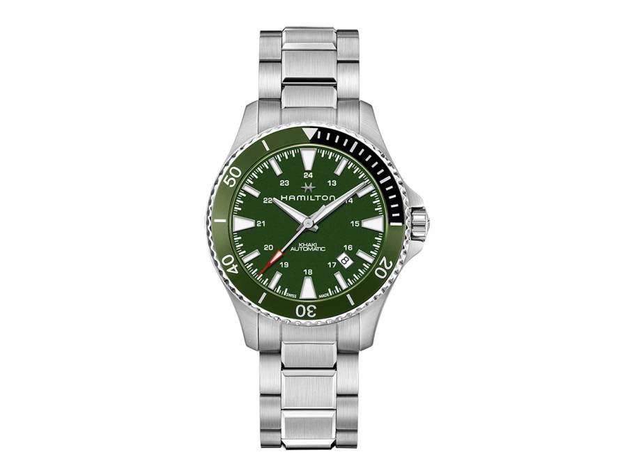 Khaki Navy Scuba Automatic Edelstahl grün Edelstahlband