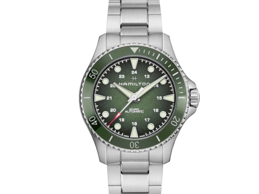  Khaki Navy Scuba Automatik Edelstahl 43 mm grün Edelstahlband