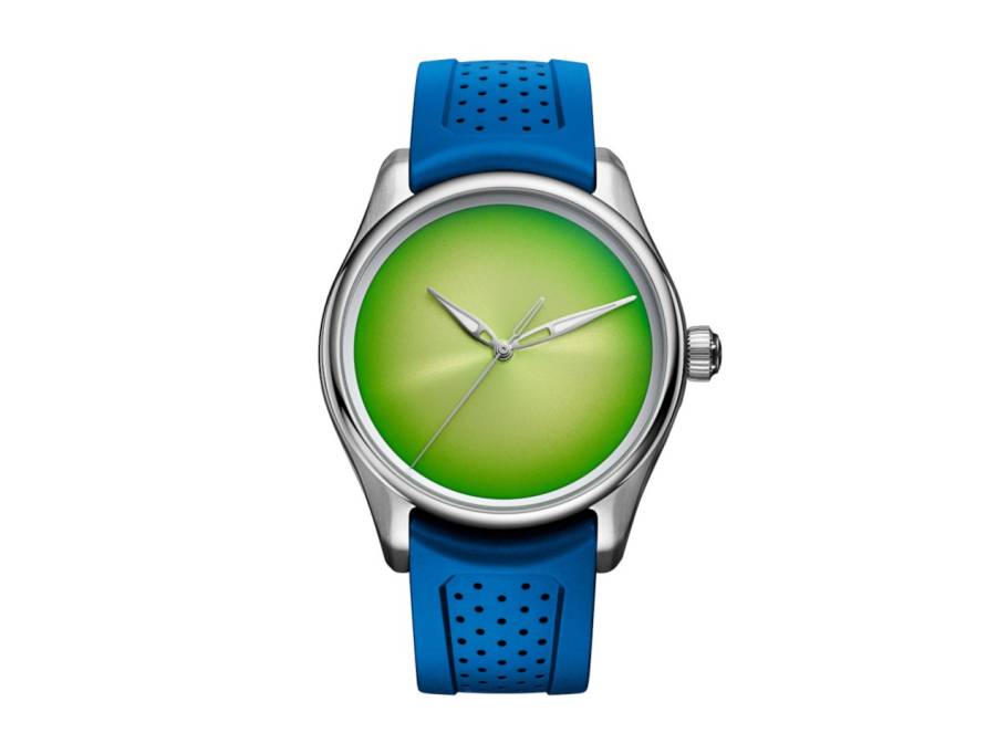 Pioneer Centre Seconds Concept Citrus Green Automatik Edelstahl 42,8mm grünes Zifferblatt blaues Kautschukband