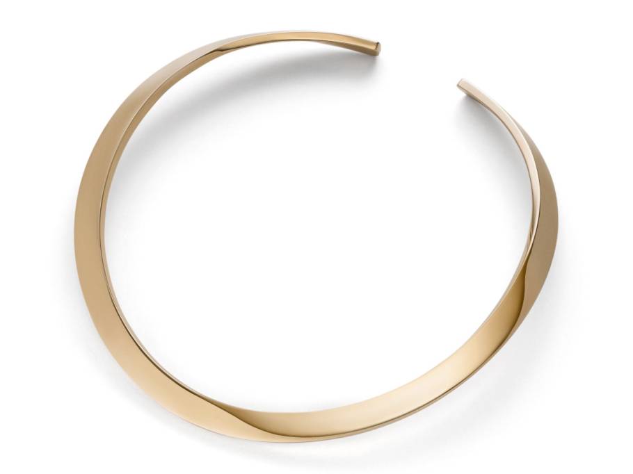 Flix.Flex Halsreif Rechteckig Roségold 7mm