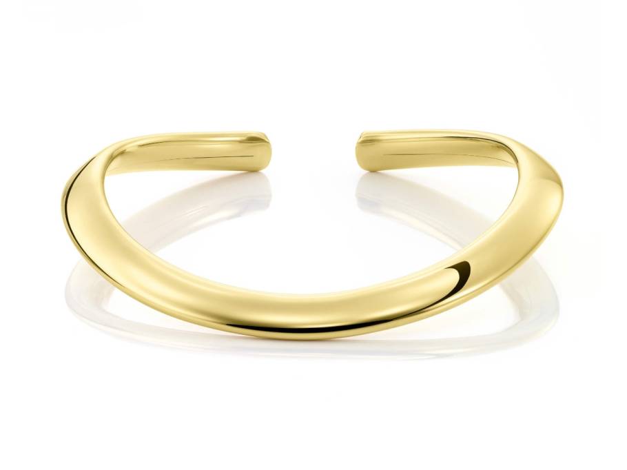 Flix.Flex Halsreif oval Gelbgold 11mm