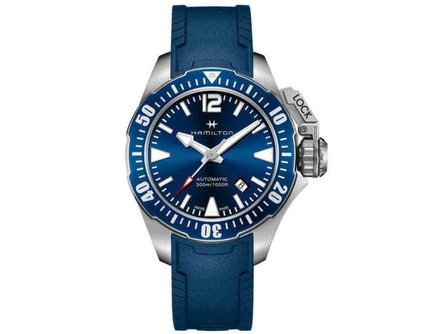 Hamilton Khaki Navy Frogman blau