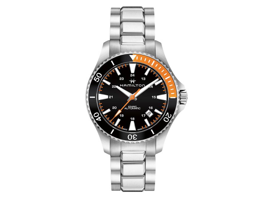 Khaki Navy Scuba Automatic Edelstahl schwarz Metallband