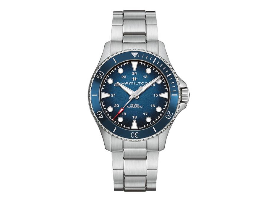 Khaki Navy Scuba Automatic Edelstahl blau  Metallband