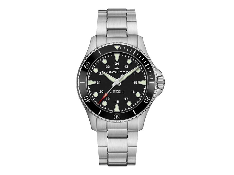 Khaki Navy Scuba Automatic Edelstahl schwarz  Metallband