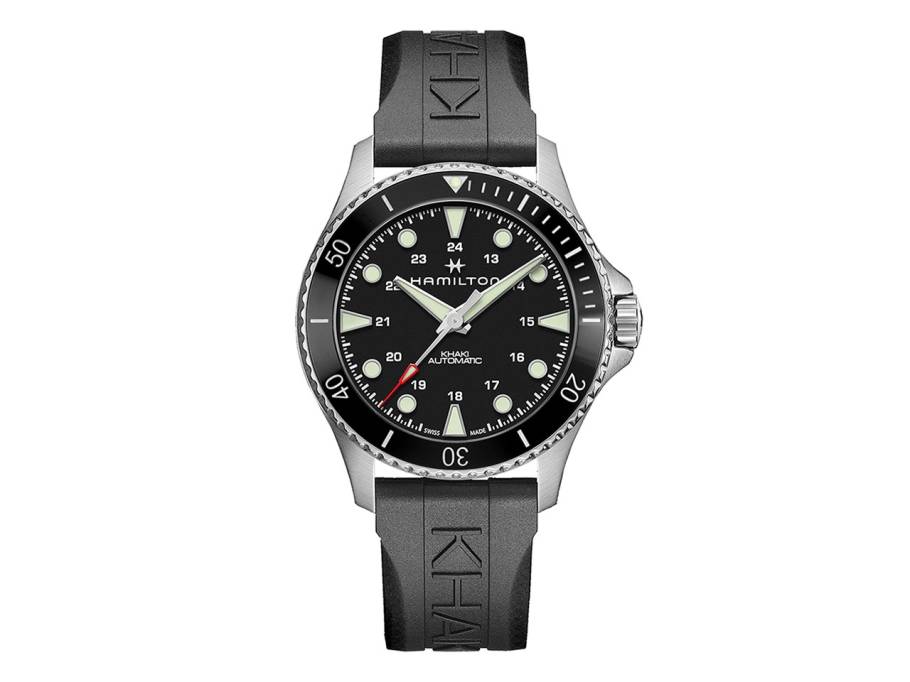 Khaki Navy Scuba Automatic Edelstahl schwarz  Kautschukband