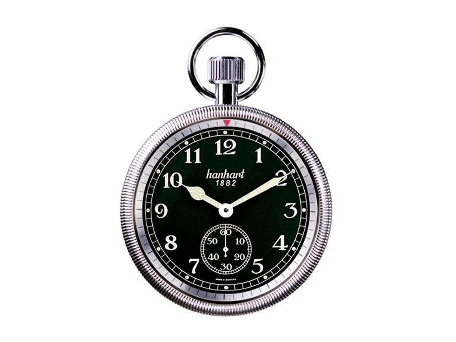 Taschenuhr Tageszeituhr Board Time schwarzes Zifferblatt