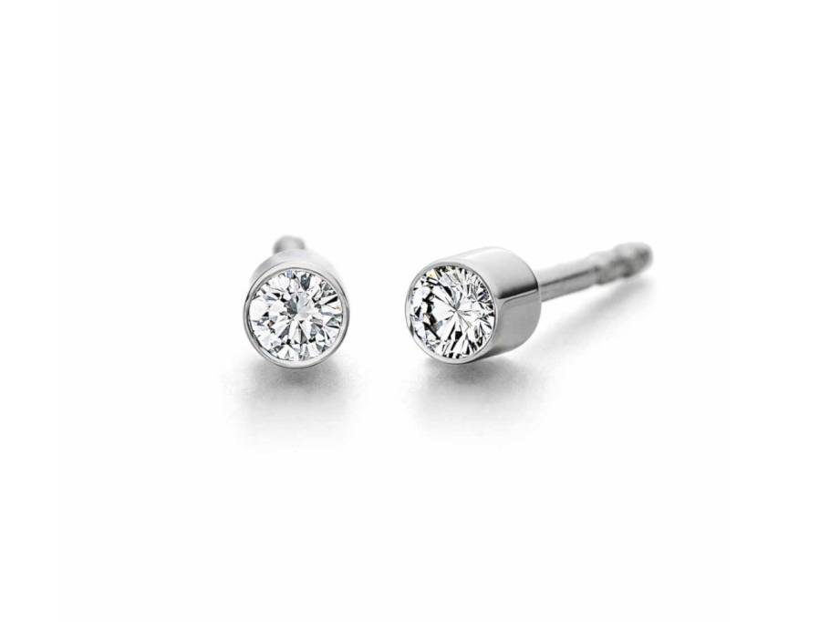 Falling in Love Ohrstecker Platin mit Brillanten 0,140ct
