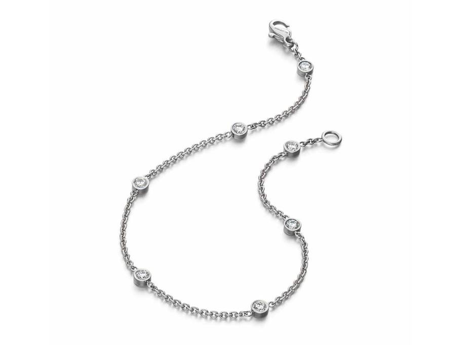 Falling in Love Armband Platin mit 7 Brillanten 0,490ct