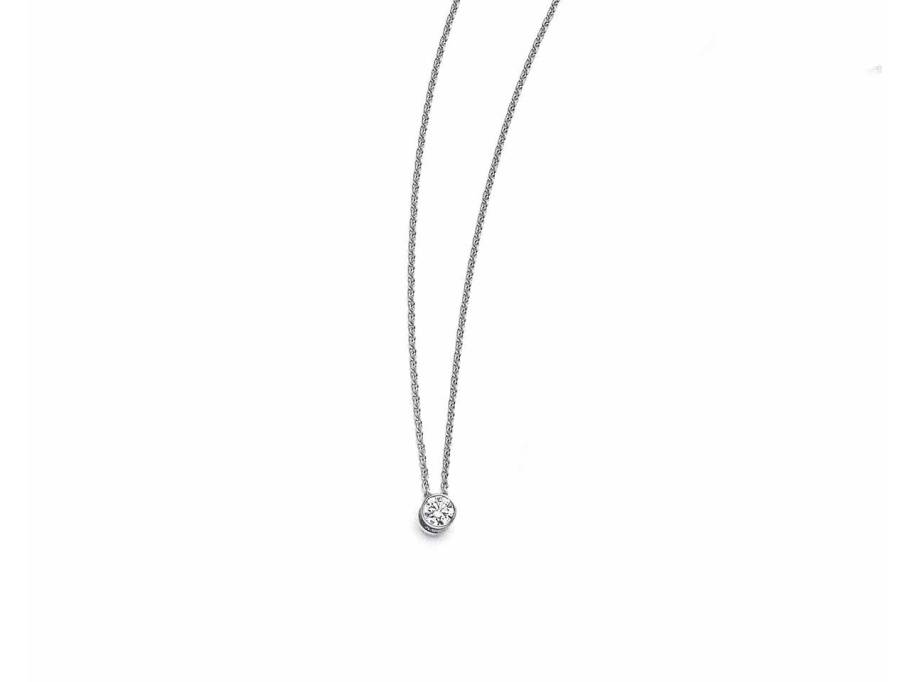 Falling in Love Kette mit Anhänger Platin Brillant 0,070ct