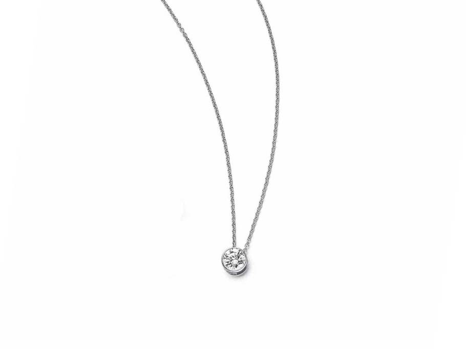 Falling in Love Kette mit Anhänger Platin Brillant 0,210ct