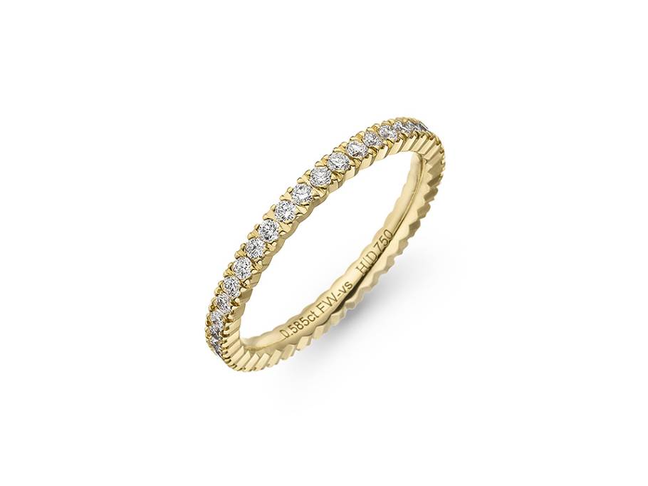 Solana Memoire Ring Gelbgold mit Brillanten 0,570ct