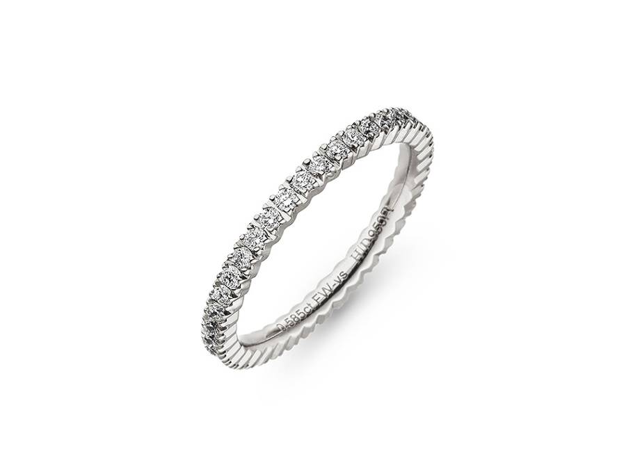 Solana Memoire Ring Platin mit Brillanten 0,570ct