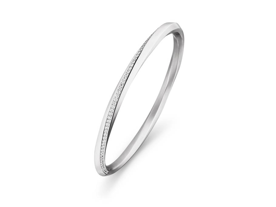 Helix Finely Armreif Platin mit 60 Brillanten 0,640 ct