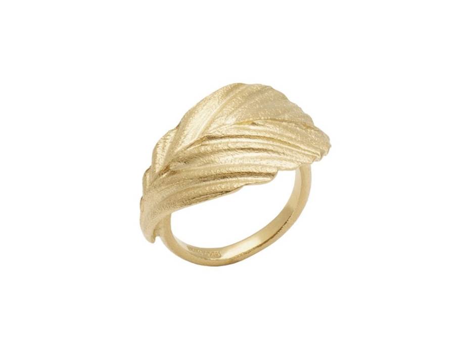 Faggio Ring Groß Silber gelbvergoldet