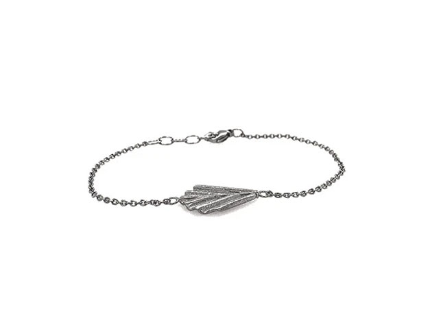 Faggio Armband Klein Silber schwarz rhodiniert