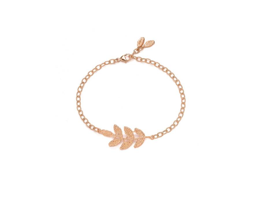 Helena Armband Silber rosé vergoldet 18,5cm