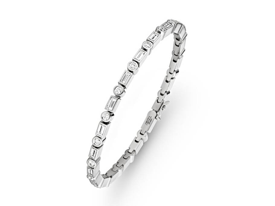 Amila Armband Platin mit Brillanten vollausgefasst