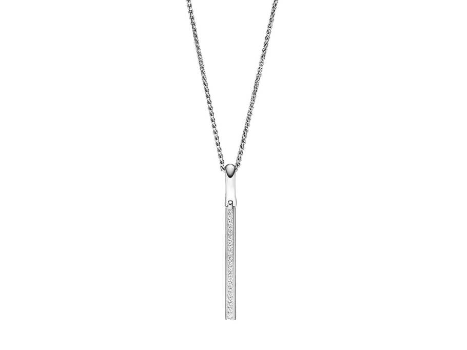 Mikado Soft Collier Linie Platin mit Brillanten