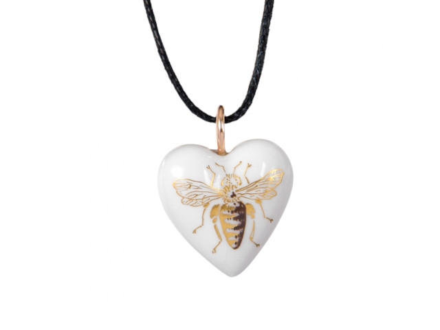 Anhänger Größe M Herz "Biene"