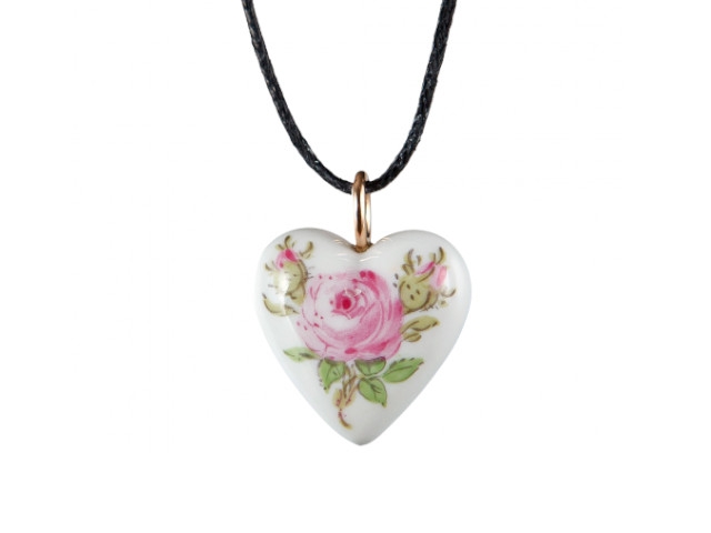 Anhänger Größe M Herz "Rose"