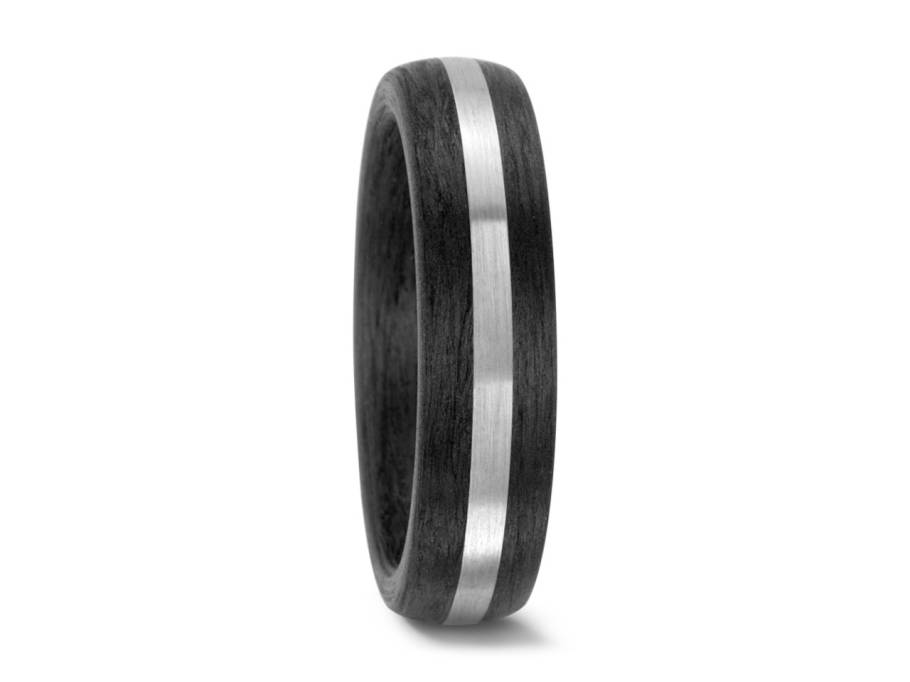 Carbon de Luxe Trauring Palladium 04 Herrenring