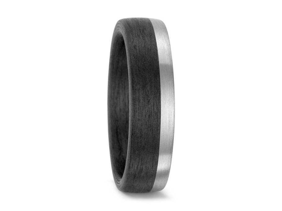 Carbon de Luxe Trauring Palladium 05 Herrenring