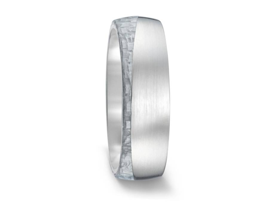 Titan und Carbon Trauring 08 Herrenring
