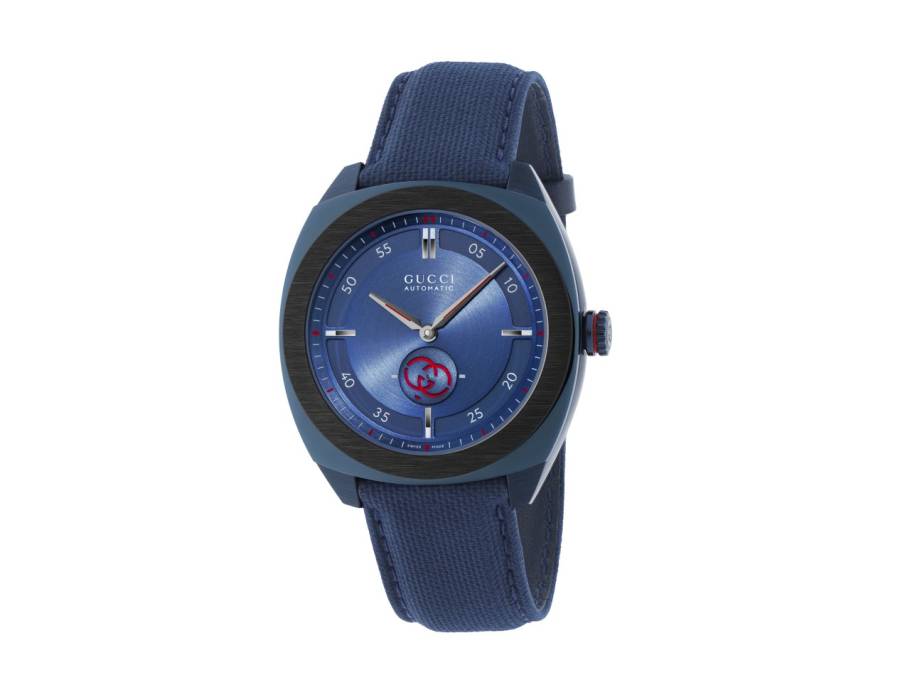Interlocking Automatik Edelstahl PVD-Blau 41mm blaues Zifferblatt blaues Textilband YA142331