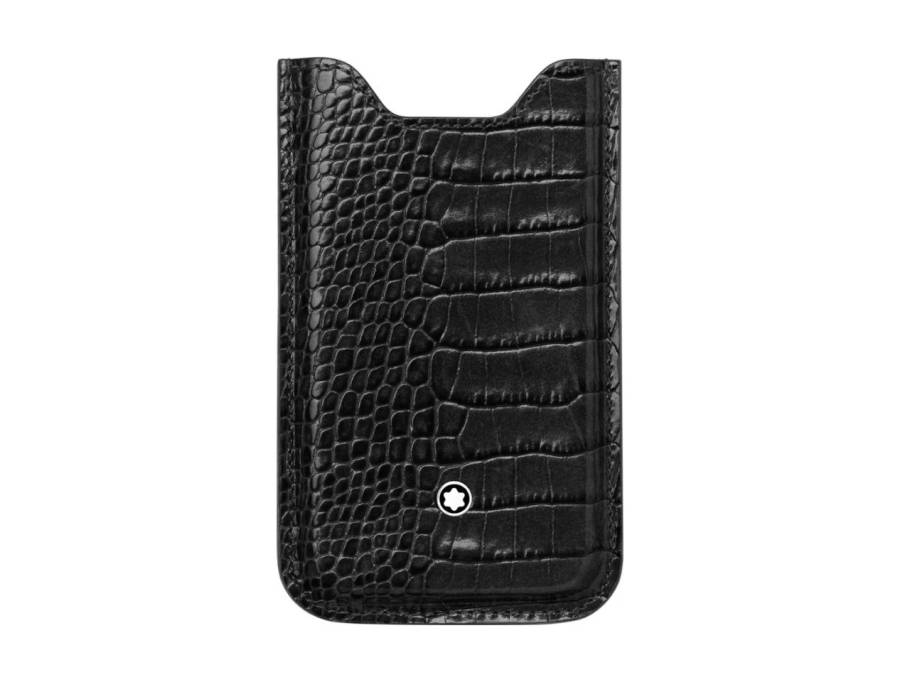 Meisterstück Smartphone-Etui aus schwarzem Leder für iPhone 4 / 4S