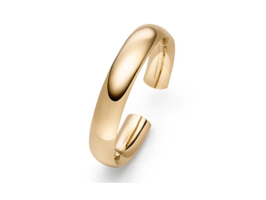 Navette Armreif 14 Roségold mit Brillant 0,015ct