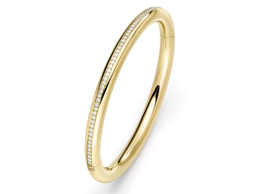 Rotonde Armreif Gelbgold 6mm mit Brillanten 0,740ct