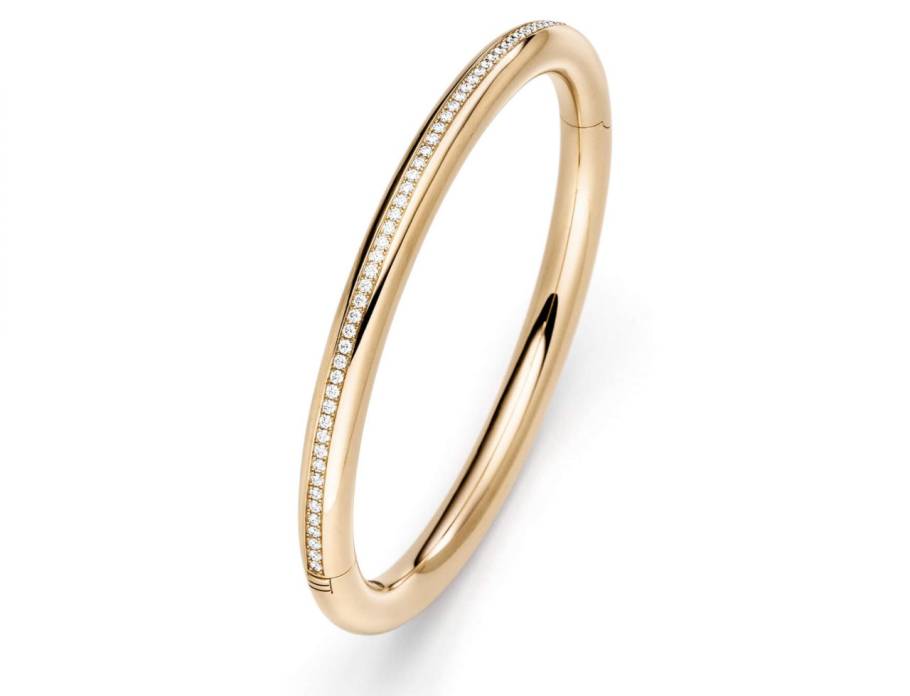 Rotonde Armreif Roségold 6mm mit Brillanten 0,740ct