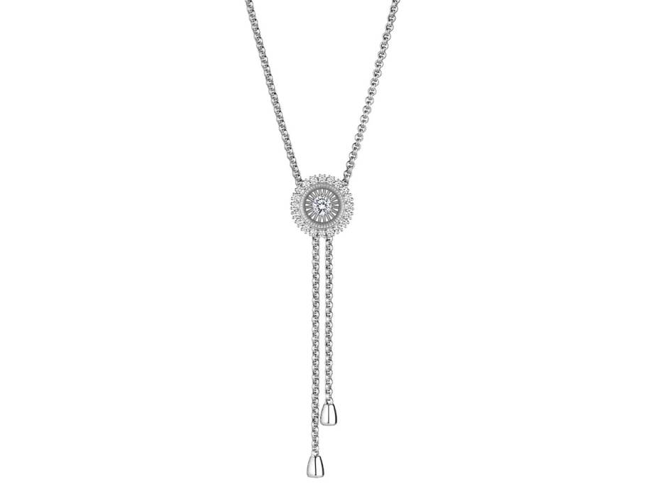 Swing Boho Y-Collier Regular Weißgold 80cm mit Brillanten 0,350ct