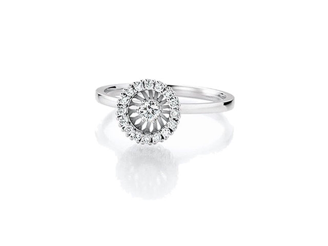 Swing Boho Ring Small Weißgold mit Brillanten 0,244ct