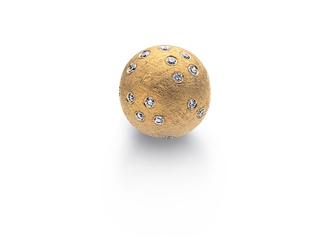 Wechselschließe Sternenhimmel Gelbgold 13mm mit Brillanten 0,300ct