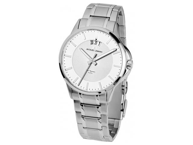 Quarz Sydney  Edelstahl weiß Edelstahlband