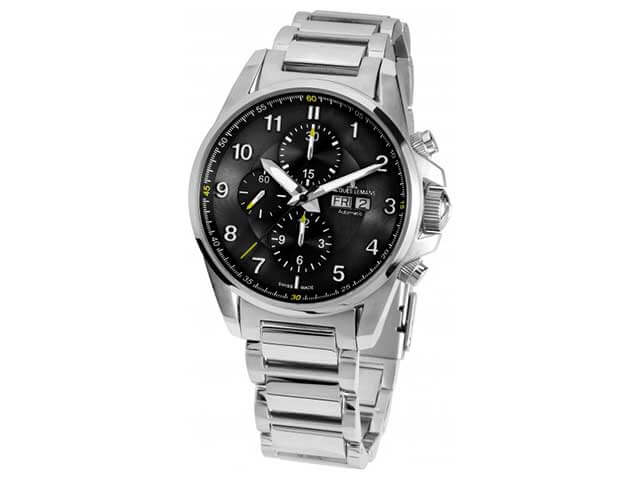 Automatik Liverpool Chrono Edelstahl schwarz Edelstahlband