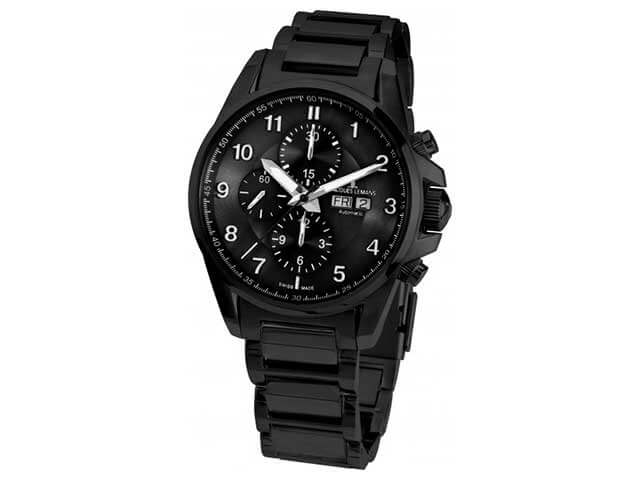 Automatik Liverpool Chrono IP schwarz Edelstahl schwarz Edelstahlband
