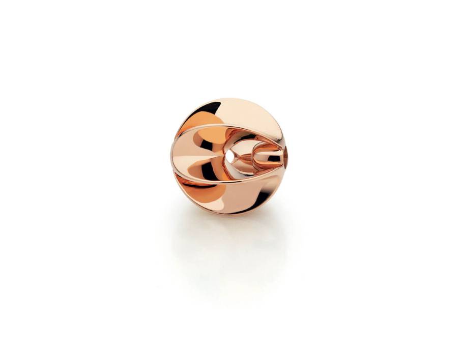 Wechselschließe Wellenkugel Roségold 15mm