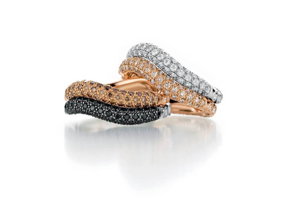 2play Ring Quattro Roségold und Weißgold mit Brillanten 2,44ct