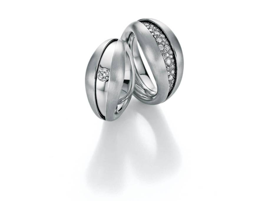 Mystery Ring Weißgold Ice Grey mit Brillanten 0,650ct