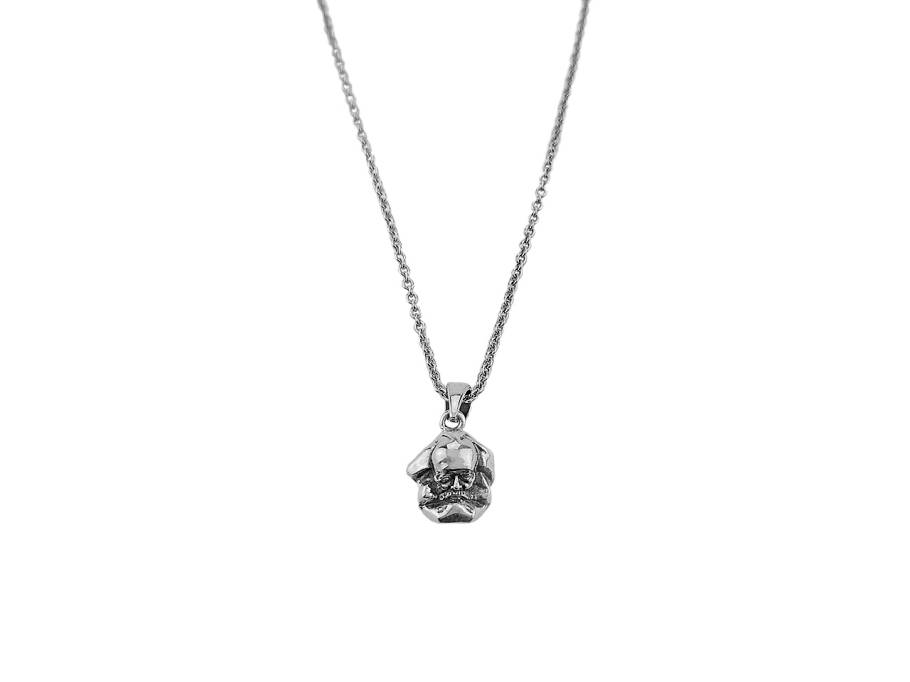 Edition "Nischel" Kette mit Anhänger aus Silber - in Anlehnung an das Karl Marx Monument
