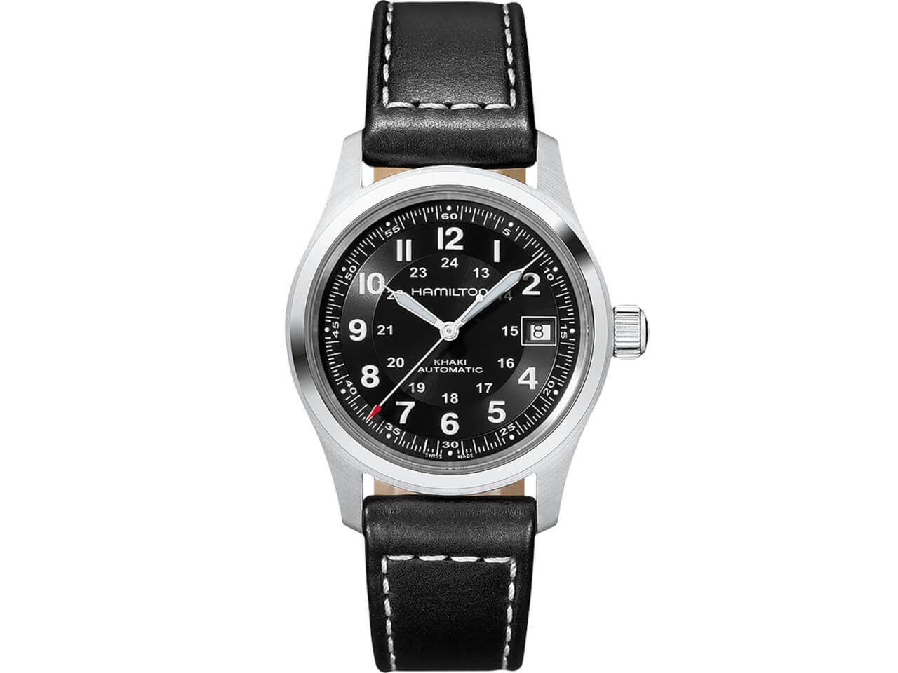 Hamilton Khaki Field Auto Automatik 38 mm Edelstahl schwarz 