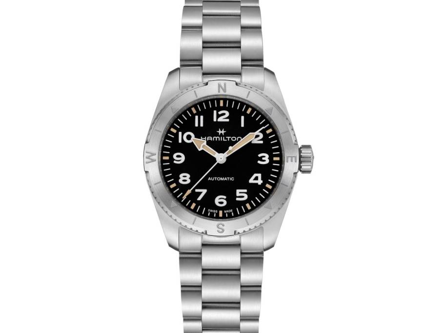   Khaki Field Expedition Automatik Edelstahl 37mm schwarzes Zifferblatt Metallband