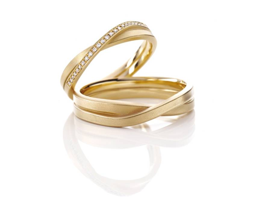 Endloses Band Pur 2fach gewickelt Damenring Gelbgold 2,5 mm