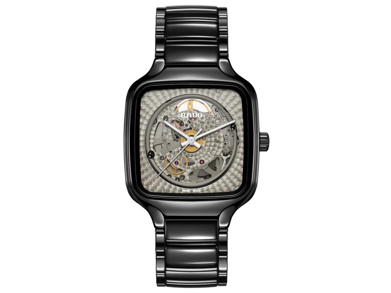 Rado True Square x Kunihiko Morinaga Special Edition Automatik photochromes Zifferblatt schwarze Keramik 38mm schwarzes Keramikband kaufen