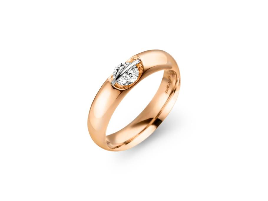 Liberte Arcana Damenring L1069   Roségold Brillant 0,30 