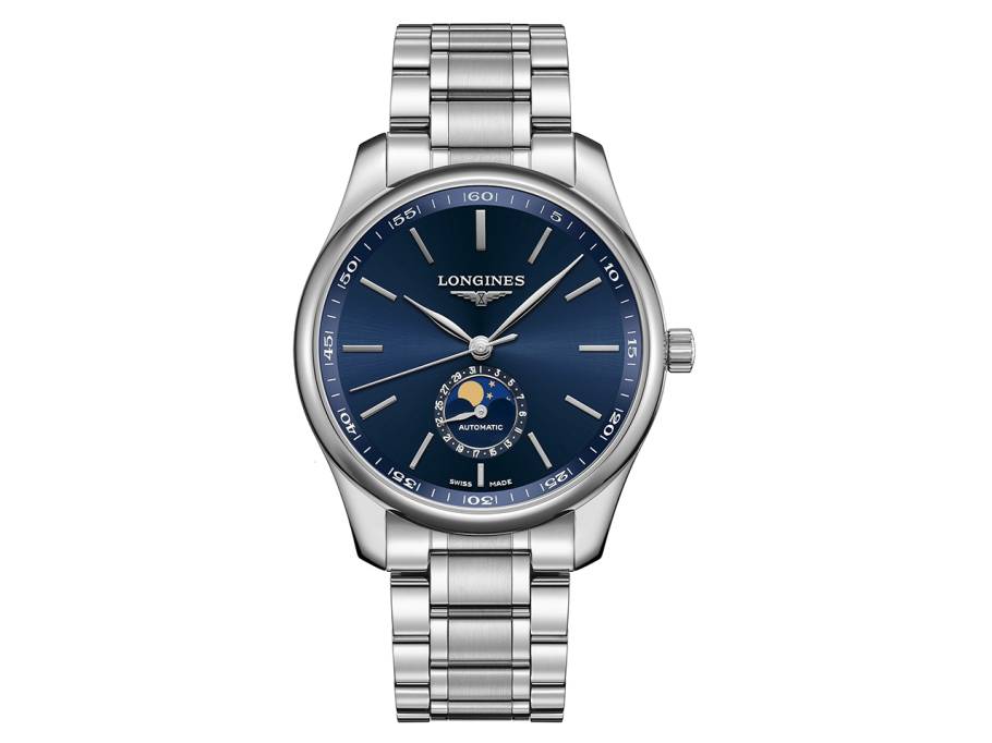 Master Collection Automatik 42 mm  Edelstahl blau Index Edelstahlband